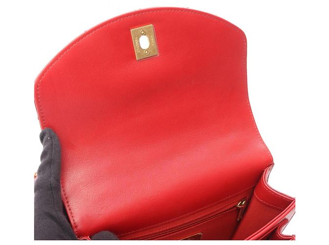 Borsa Chanel Matelassé 2-Way in pelle rossa Rosso - vista 6