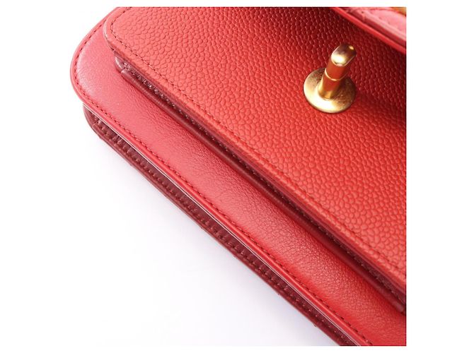 Borsa Chanel Matelassé 2-Way in pelle rossa Rosso - vista 7