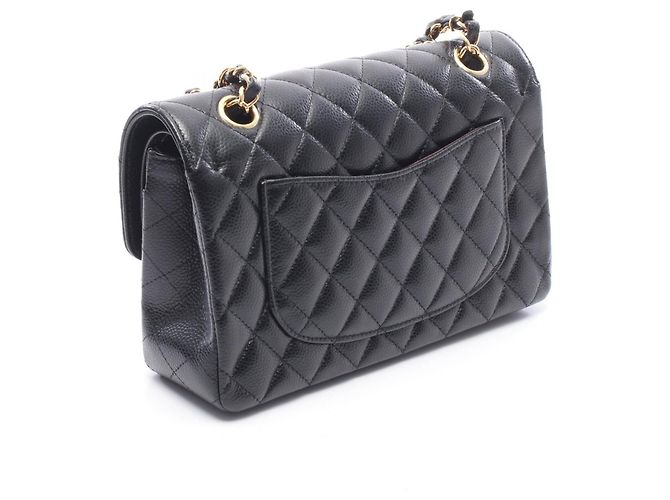 Borsa a Spalla Chanel Matelassé Double Flap Nero - vista 2