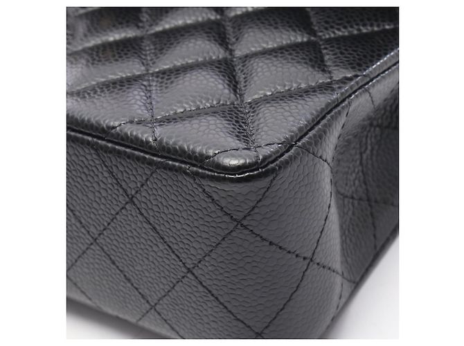 Borsa a Spalla Chanel Matelassé Double Flap Nero - vista 7