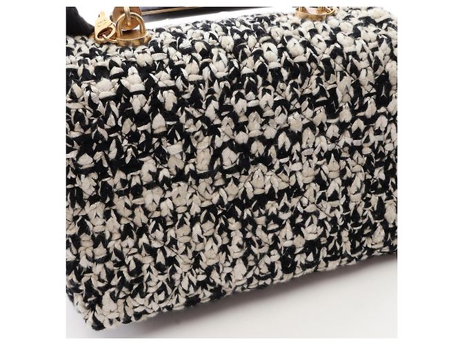 Borsa 2-Way Matelassé Chanel Nero Bianco - vista 11