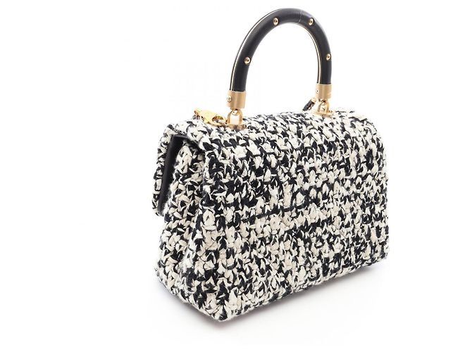 Borsa 2-Way Matelassé Chanel Nero Bianco - vista 2