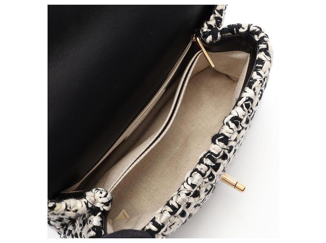 Borsa 2-Way Matelassé Chanel Nero Bianco - vista 3
