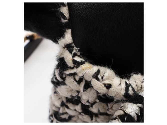 Borsa 2-Way Matelassé Chanel Nero Bianco - vista 9