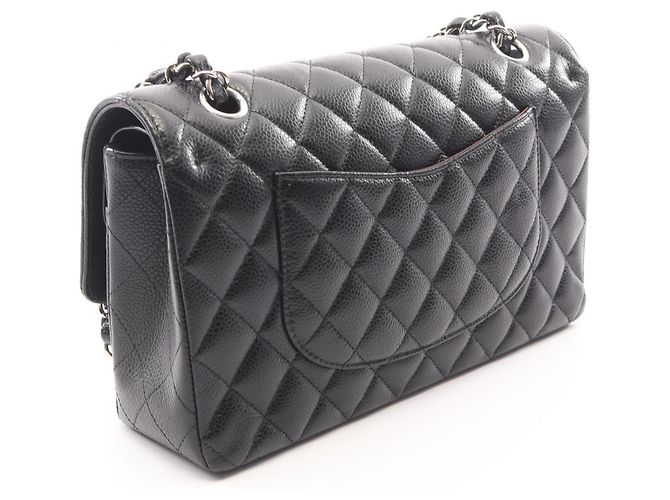 Borsa a tracolla Chanel Matelassé Double Flap Nero - vista 2