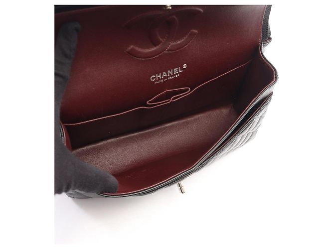 Borsa a tracolla Chanel Matelassé Double Flap Nero - vista 3