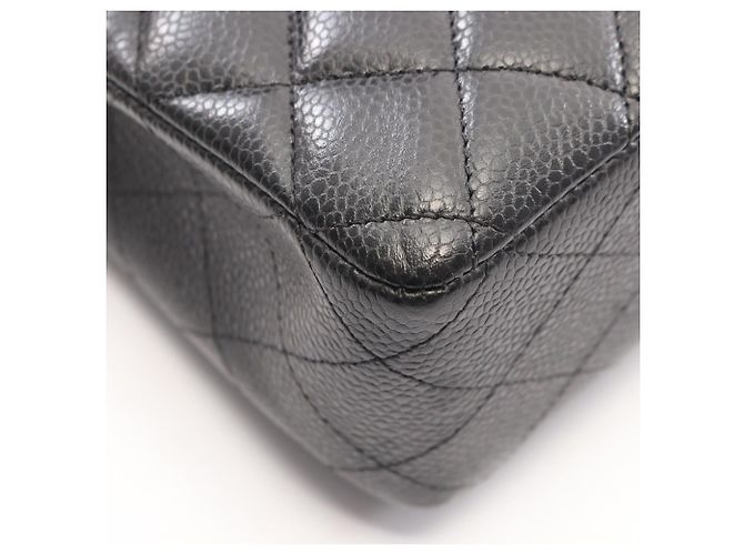 Borsa a tracolla Chanel Matelassé Double Flap Nero - vista 7