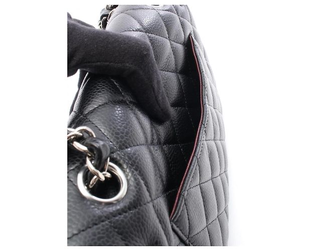 Borsa a tracolla Chanel Matelassé Double Flap Nero - vista 6