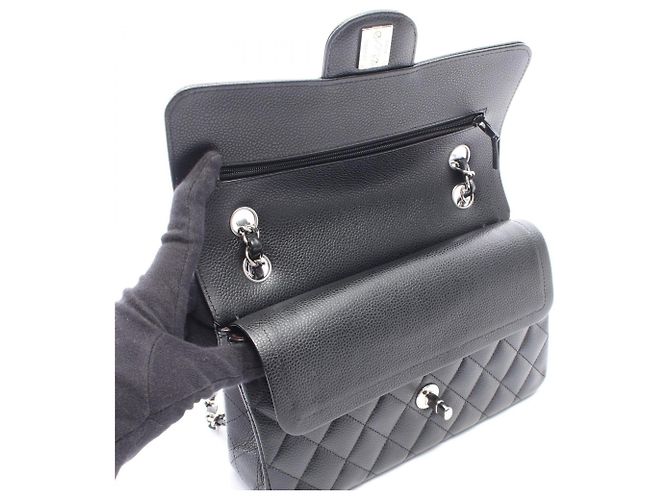 Borsa a tracolla Chanel Matelassé Double Flap Nero - vista 9