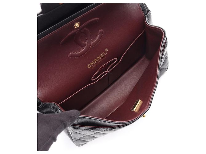 Timeless Borsa a tracolla Chanel Matelassé Double Flap Nero - vista 3