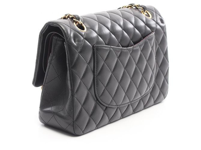 Borsa a tracolla Chanel Matelassé Double Flap Nero - vista 2