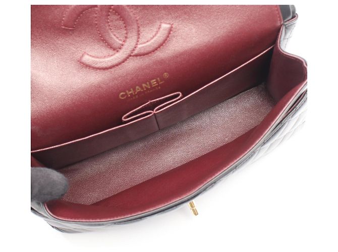 Borsa a tracolla Chanel Matelassé Double Flap Nero - vista 3