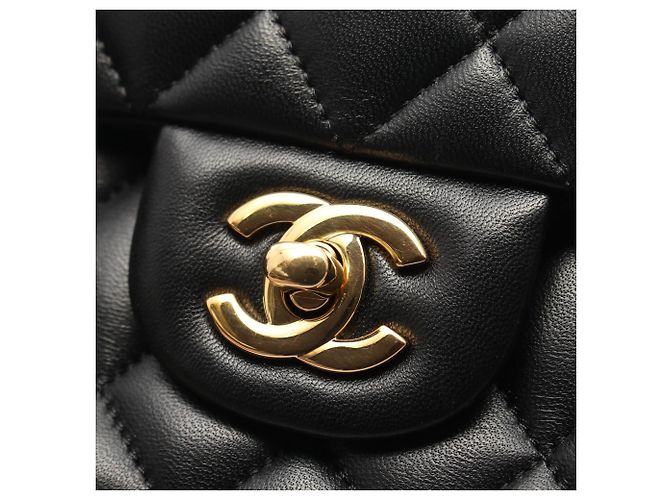 Borsa a tracolla Chanel Matelassé Double Flap Nero - vista 8