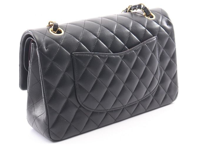 Borsa a Spalla Chanel Matelassé Double Flap Nero - vista 2