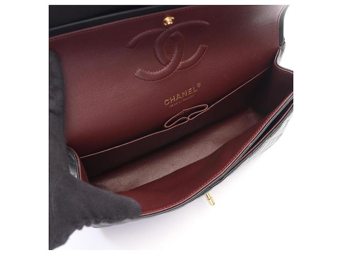Borsa a Spalla Chanel Matelassé Double Flap Nero - vista 3