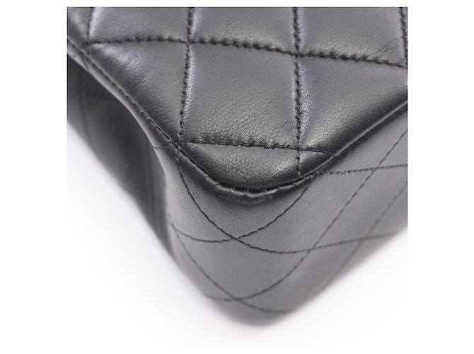Borsa a Spalla Chanel Matelassé Double Flap Nero - vista 7