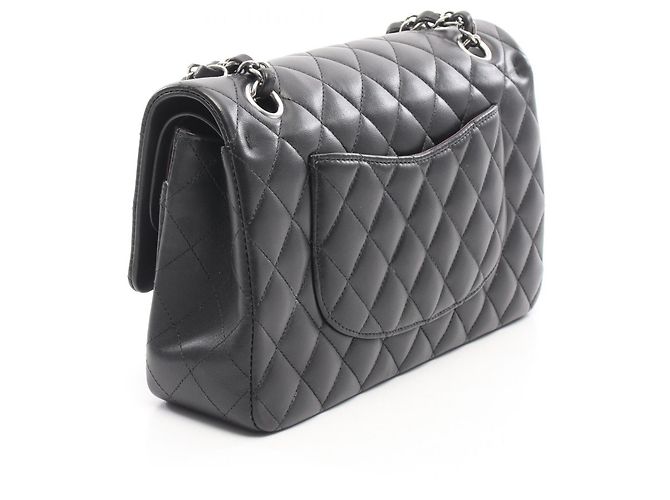 Borsa a tracolla Chanel Matelassé Double Flap Nero - vista 2