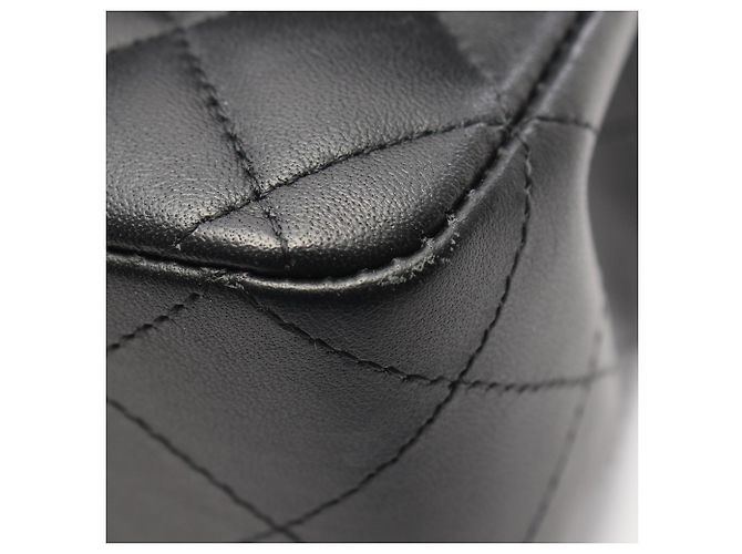 Borsa a tracolla Chanel Matelassé Double Flap Nero - vista 6