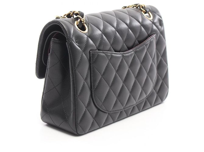 Borsa a Spalla Chanel Matelassé Double Flap Nero - vista 2