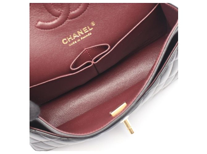 Borsa a Spalla Chanel Matelassé Double Flap Nero - vista 3