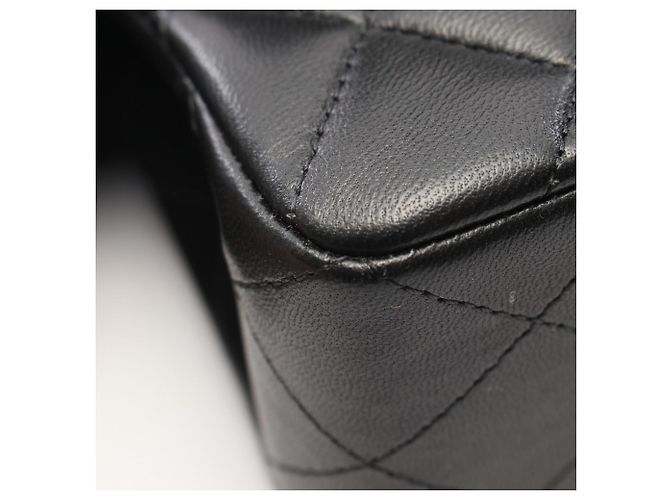 Borsa a Spalla Chanel Matelassé Double Flap Nero - vista 6