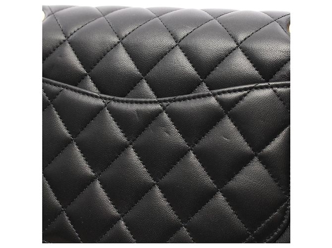Borsa a Spalla Chanel Matelassé Double Flap Nero - vista 8