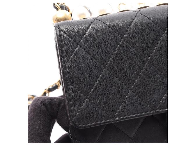 Chanel Matelassé Schultertasche Schwarz - Ansicht 14