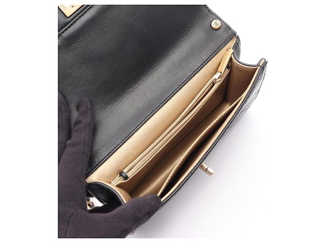 Chanel Matelassé Schultertasche Schwarz - Ansicht 3