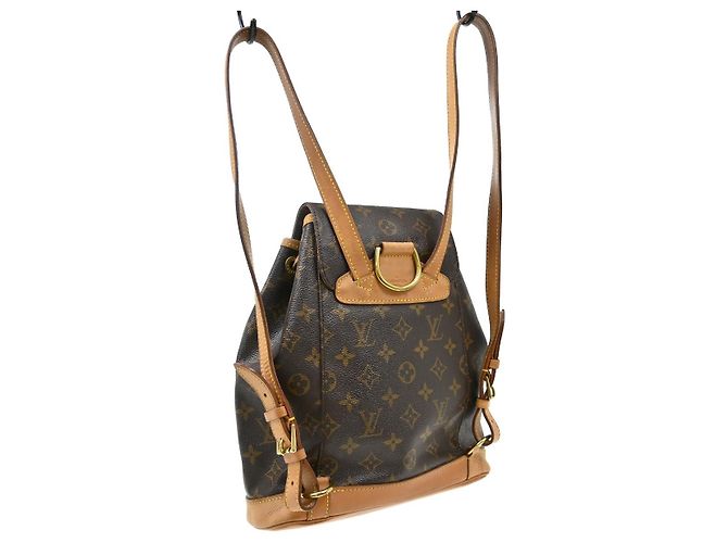 Louis Vuitton Montsouris Monogram Canvas MM Marrone - vista 2