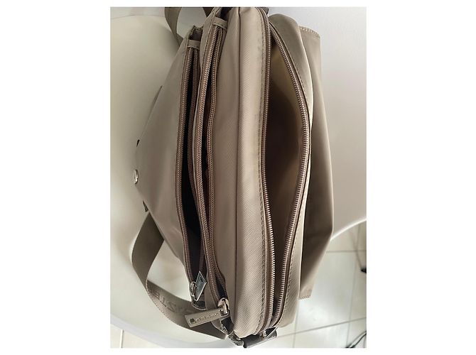 Autre Marque Borsa a tracolla Lancaster nylon beige - vista 4