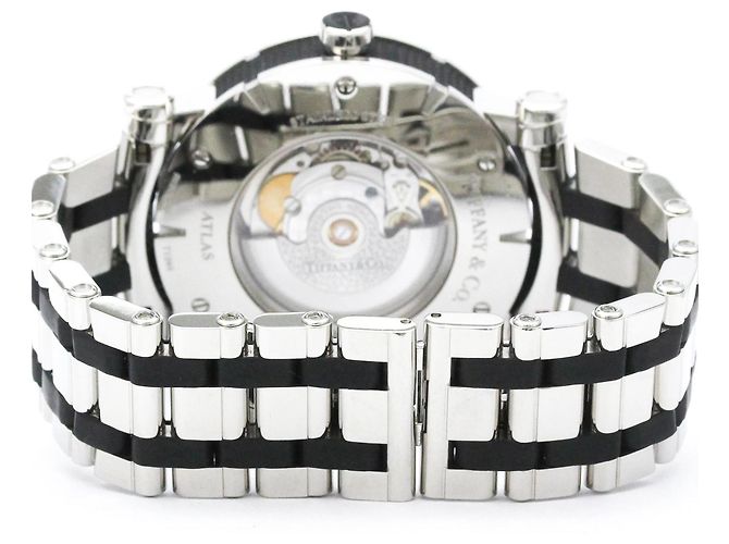 Tiffany & Co Relógio automático Tiffany Atlas em aço e borracha - vista 5