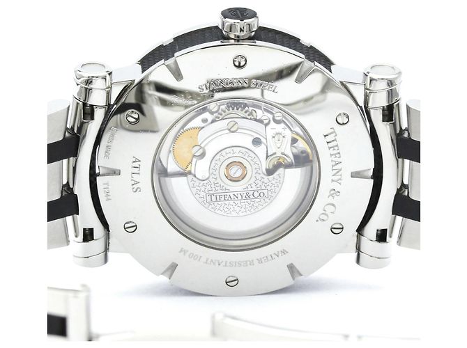 Tiffany & Co Relógio automático Tiffany Atlas em aço e borracha - vista 6
