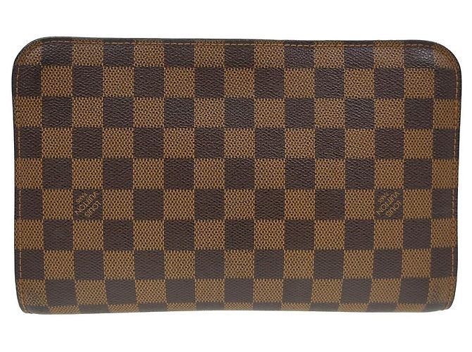 Louis Vuitton Pochette Saint Louis Damier Ebene Marrone - vista 2