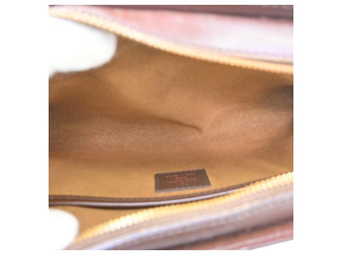 Louis Vuitton Pochette Saint Louis Damier Ebene Marrone - vista 3