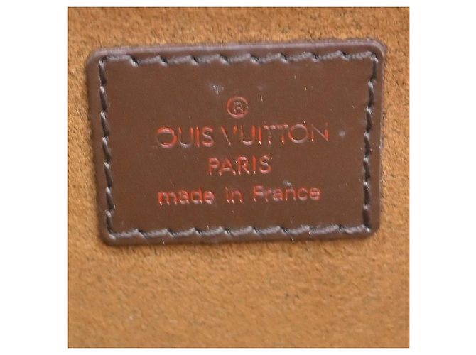 Louis Vuitton Pochette Saint Louis Damier Ebene Marrone - vista 4