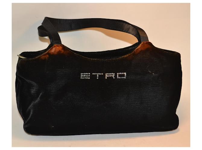 Borsa Etro in velluto Marrone Nero - vista 2