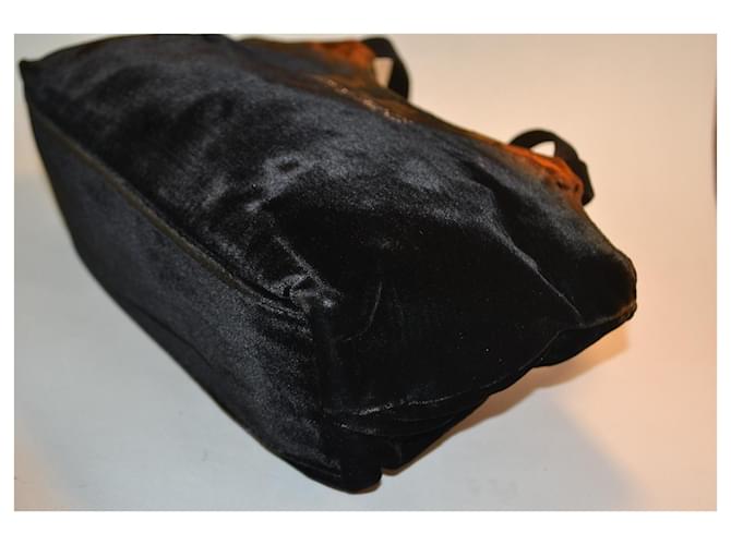 Borsa Etro in velluto Marrone Nero - vista 4