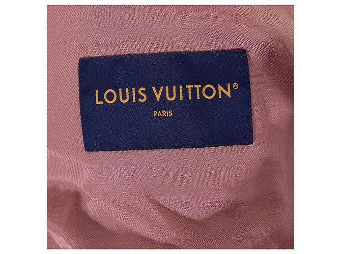 Louis Vuitton Giacca Bomber in scamosciato Monogram Rosa - vista 3