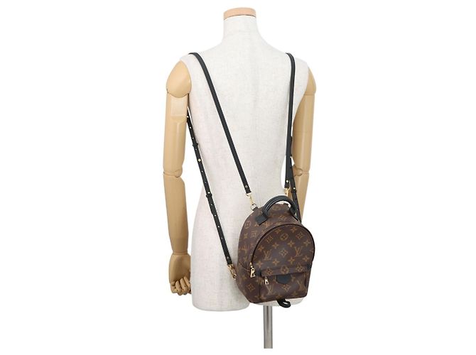 Zaino Louis Vuitton Monogram Palm Springs MINI Nero Monogramma - vista 5