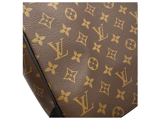 Zaino Louis Vuitton Monogram Macassar Josh M41530 Nero Bordò Monogramma - vista 13