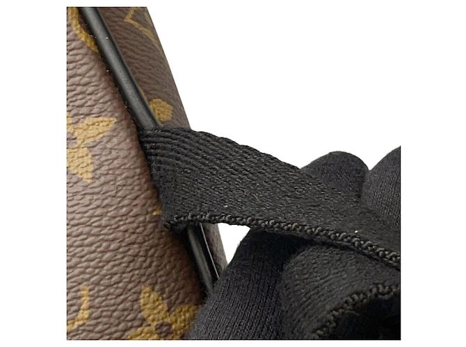 Zaino Louis Vuitton Monogram Macassar Josh M41530 Nero Bordò Monogramma - vista 14