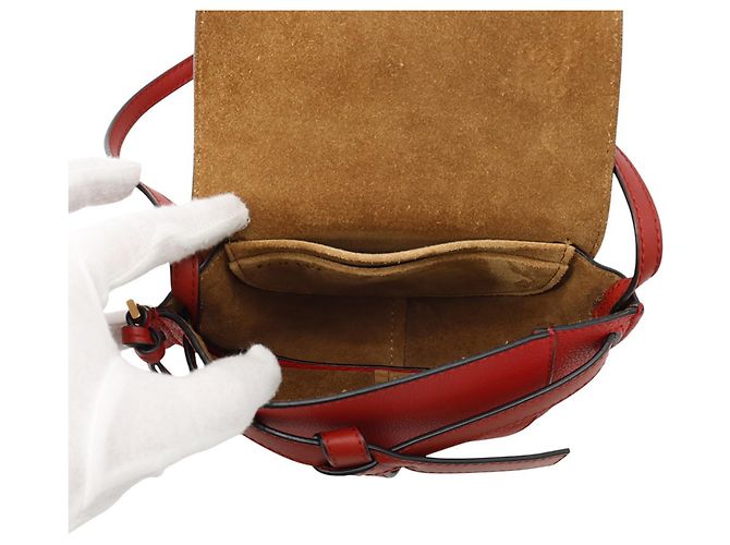 Loewe Dual Gate Mini Schultertasche Rot - Ansicht 5