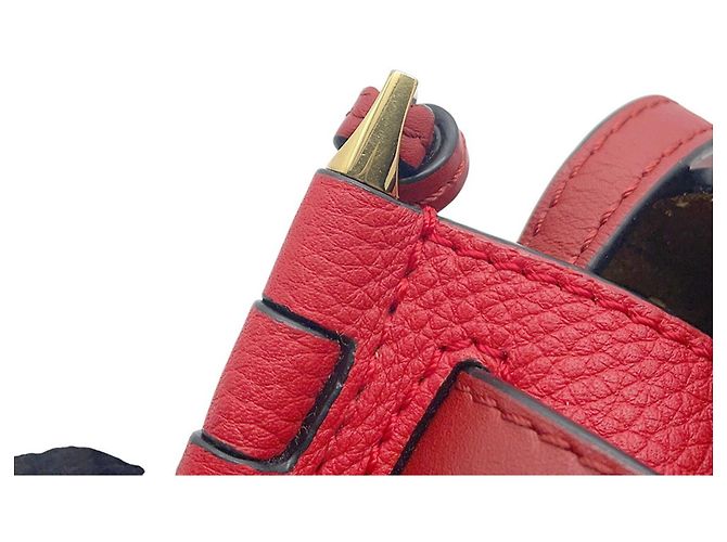 Loewe Dual Gate Mini Schultertasche Rot - Ansicht 9