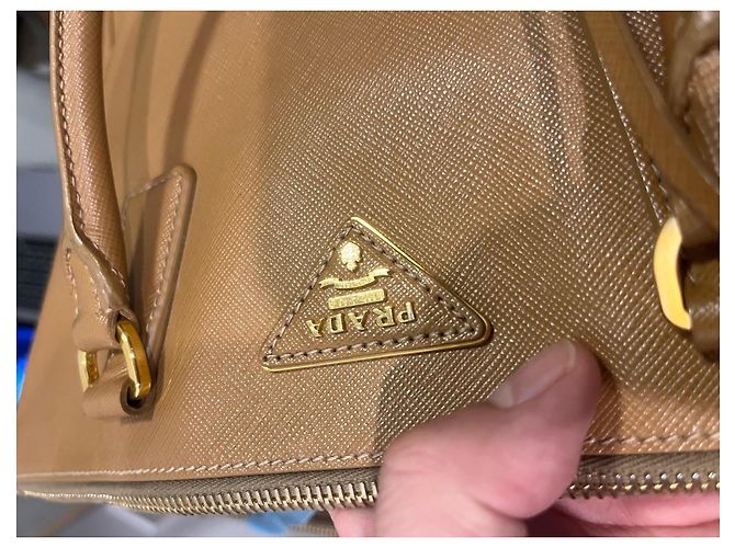 Prada Bolso Saffiano Marrón Castaño - vista 5