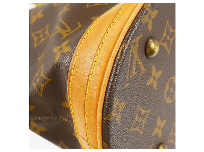 Borsa Bucket Louis Vuitton Monogram Canvas PM Marrone - vista 7