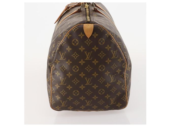 Louis Vuitton Keepall Monogram Canvas 55 Marrone - vista 3