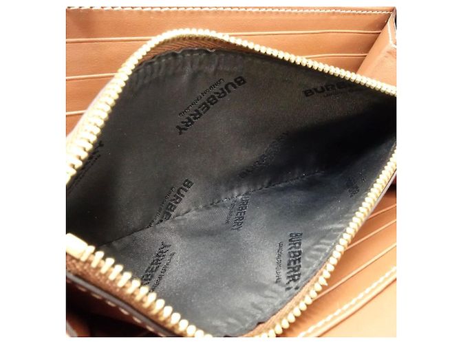 Cartera larga para mujer Burberry Negro Blanco - vista 12