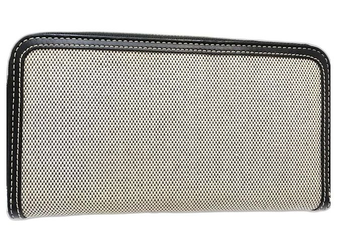 Cartera larga para mujer Burberry Negro Blanco - vista 4