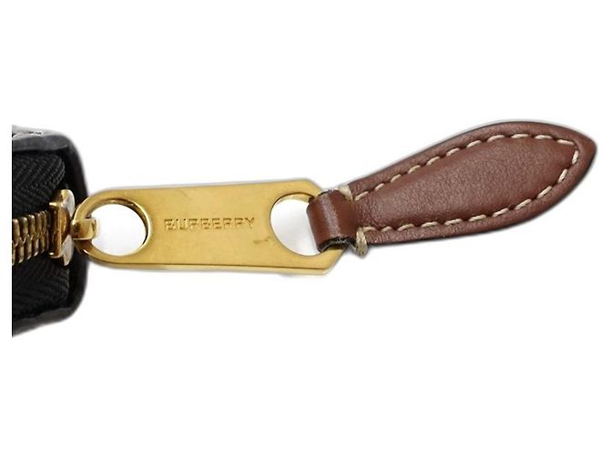 Cartera larga para mujer Burberry Negro Blanco - vista 5