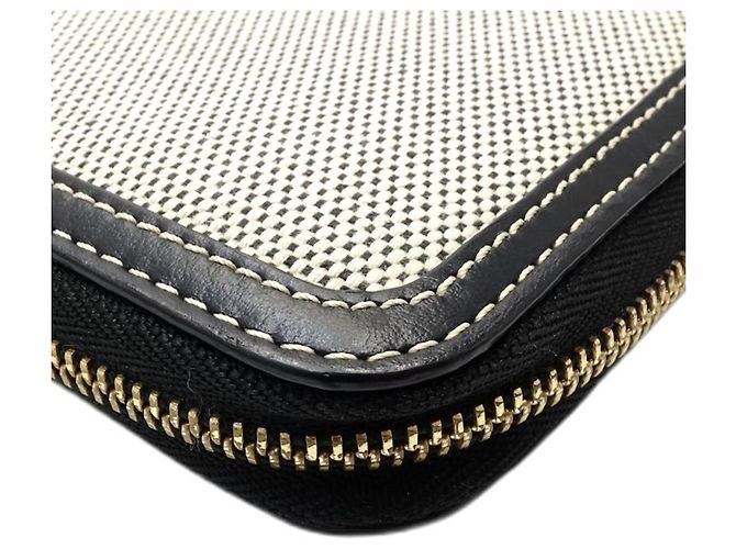 Cartera larga para mujer Burberry Negro Blanco - vista 6